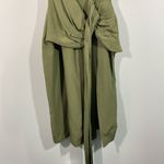 C/MEO COLLECTIVE Women's Pine Green Ruched Waist Interrupt Dress Size L Photo 3