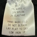 Fore Women's Black Long Sleeve Pearl Beaded Knit Mock Neck Sweater Tunic Top S Photo 5