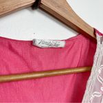 Vanity Fair  Vintage Elegant Pink Lace Trim Nightgown Photo 4