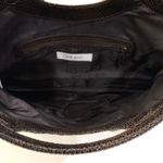 Nine West Vtg Y2K  Faux Leather Snakeskin Clutch Purse Fold Over Envelope Handbag Photo 7