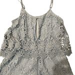 Yumi Kim  Baby Blue Jet Set Lace Romper, Sz Small Photo 9