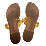 Tory Burch  Tan Caramel Patent Leather Miller Classic Designer Logo Sandals Sz 9 Photo 5