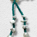Free People  Freshwater Pearl Bolo Necklace Teal Green Bohemian Beach Dainty NWT Photo 10