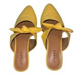 Serra  Woemn’s Slip On Flats Size 7 Mustard Yellow Faux Suede Feel NWOT Pointed Photo 4
