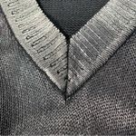 Arden B Black Silver Metallic Sweater Dress Size M Photo 3