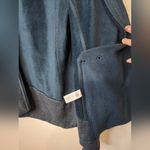 Athleta  STRONGER CYA HOODED FLEECE JACKET COAT FULL ZIP PEACOCK BLUE SZ LP Photo 3