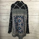 Tolani NEW  Collection Plaid Flannel Shirt Printed Back Black Size L Photo 6