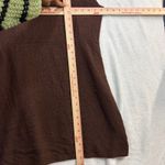 Coldwater Creek  S Brown Knit Sleeveless Vest Cardigan Lagenlook Cozy Fall Boho Photo 7