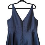 Alfred Sung NWT Midnight Blue V-Neck A-Line Dress Size 18 Photo 4