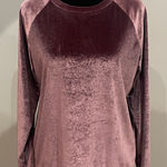 Double Zero Velvet Long Sleeve Top - Purple Photo 0