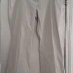 Loft  Petite White with pinstripes 12P Women’s Dress Pants Photo 0