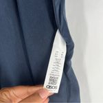 ASOS  Navy Blue Lyocell High Rise Pleated Front Side Zip‎ Wide Leg Crop Pants 12 Photo 7