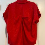 Entro  Red Blouse Loose Photo 2