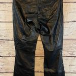 ZARA Faux Leather Pants Boot Cut Black-Medium Photo 1