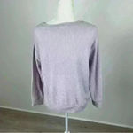 FOR THE REPUBLIC Purple Long Sleeve Scoop Neck Top Size M Photo 3