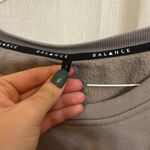 Balance Athletica Essence Crew Cropped Tan/Grey Crewneck Sweatshirt Photo 4