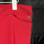 Anne Klein  Dress Pants Red  Comfort Knit Womens Sz 16 Straight Leg Photo 3