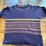 Columbia Vintage Purple Knit Sweater XL Photo 2