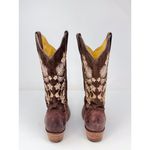 Toro Moro Womens Western Boots Brown Leather Floral Square Cowgirl Rodeo US 4.5 Size undefined Photo 6