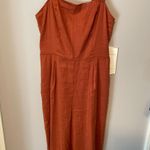 EXPRESS Burnt Orange Romper Long Photo 0