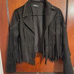 Buckle Fringe stud jacket  Photo 0