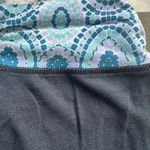 Aerie  Blue Abstract Waistband Yoga Pants in Navy Size Small Short 10s Fashion Photo 12