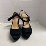 Candie's CANDIE’S‎ Women’s Peep Toe Black Block Heel Sandals Size 8.5 Photo 9
