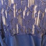 Allison Brittney Allison Brittany Blue Lace Top Photo 2