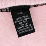VTG IB Diffusion Cardigan Sweater‎ Womens Large Pastel Pink Flower Dainty Fairy Photo 9
