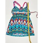 Pink republic  Womens Geometric‎ Racerback Top Sleeveless Blue Pink Size Medium Photo 6