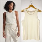 Varley  Thurman Ribbed Tank Top Ivory Size Medium Photo 0