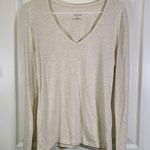 Banana Republic  Timeless Tee Long Sleeve V-Neck Shirt Size Med EUC #2813 Photo 0
