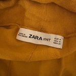 ZARA 💜  Women's Mustard Yellow Open Cardigan Sweater Photo 3