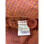 Flax  Burnt Orange Button Front Lagenlook Jacket Top 2 Pockets Size P US 4-6 Photo 4