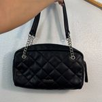 Tahari Quilted Black Shoulder Bag Photo 11