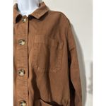 Quince  Organic Comfort Stretch Barn Chore Jacket Rust EUC Size L Photo 5