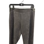WHBM Faux Charcoal Suede Stretchy Pants‎ Size 4 Polyester Spandex Gray Photo 1