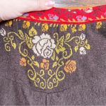 IVKO Woman • floral jacquard skirt brown wool knit flare Serbia bohemian Size M Photo 4