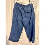 Lee Riveted by  Drawstring Waist Cropped Wide Leg Jeans Blue Denim‎ Womens Photo 2