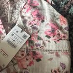 ZARA NEW WITH TAGS Plunging V-Neck Cotton Floral Top Photo 5