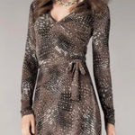 CAbi  #658 Wrap‎ Dress "Dappled Dots"  Print Size Small Photo 0