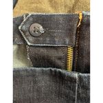 Ralph Lauren Denim skirt, leather trim, zipper, size 8 Blue Size M Photo 7