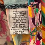 Johnny Was Maggie Crewneck Swing T-Shirt Short Sleeve Size Small Colorful Bamboo Photo 4