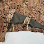 Vintage 90s Paisley Velveteen Blazer Jacket 18w Brown Pink Red Turquoise Photo 5