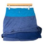 prAna Livia Wool-Blend Asymmetrical A-line Skirt Blue Green lined Size Small Photo 2