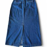 kim rogers Vintage 90s Denim Maxi Skirt β Size 8 Photo 3