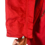 Jack by BB Dakota Red Trench Belted Cotton Blend Jacket Women Sz M Photo 2