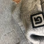 Burton Snowboarding Logo Gray Hoodie Graphic Sweatshirt M Pouch Pocket Unisex Photo 4