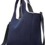 Ted Baker | Navy Jacquard Knit Sara Logo Tote w/ Crossbody Strap Photo 3