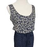 Vintage Kathy Lee Mixed Print Sleeveless Jumpsuit 8 Blue Photo 1